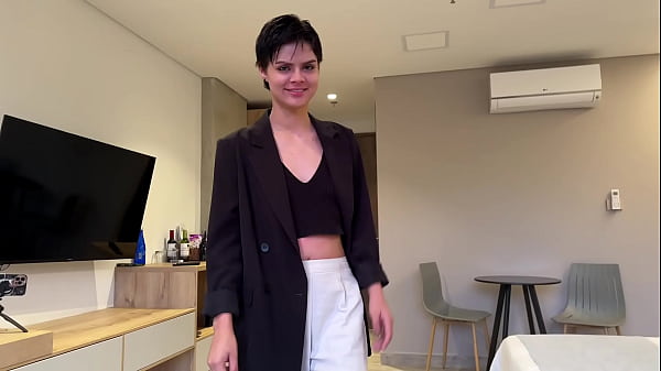 Petite Short Hair Teen Secretary Fucks her Boss – POV Sex