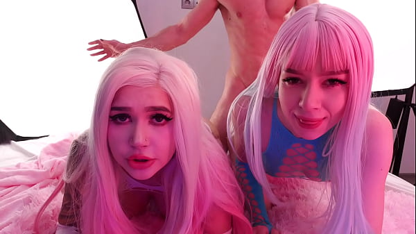 Sexy girls with doubleheaded dildo