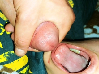 Teen swallows huge load